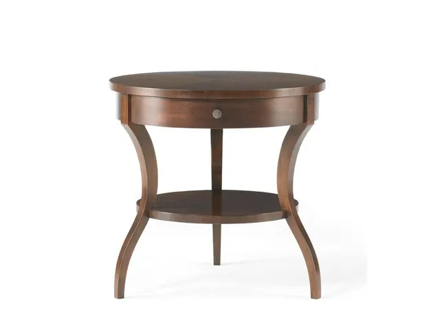 Tiered Round End Table
