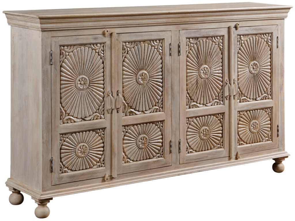 Parchment Four Door Cabinet - main image