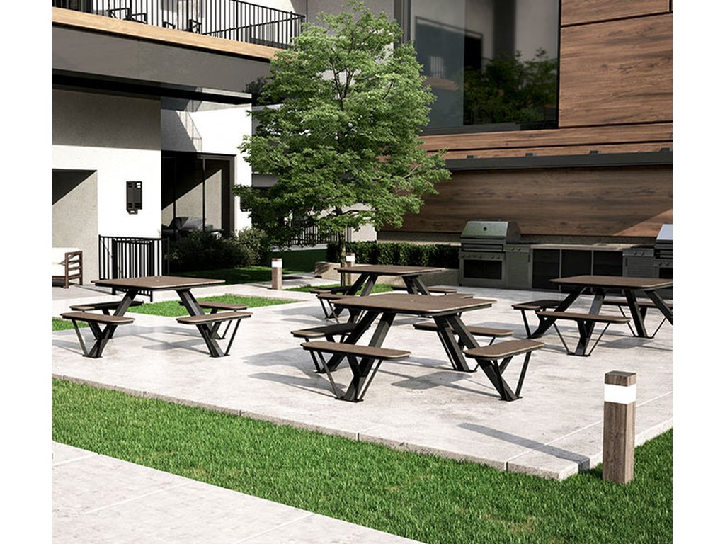 Slatted Seat 38" Dining (with Hole) - image 1