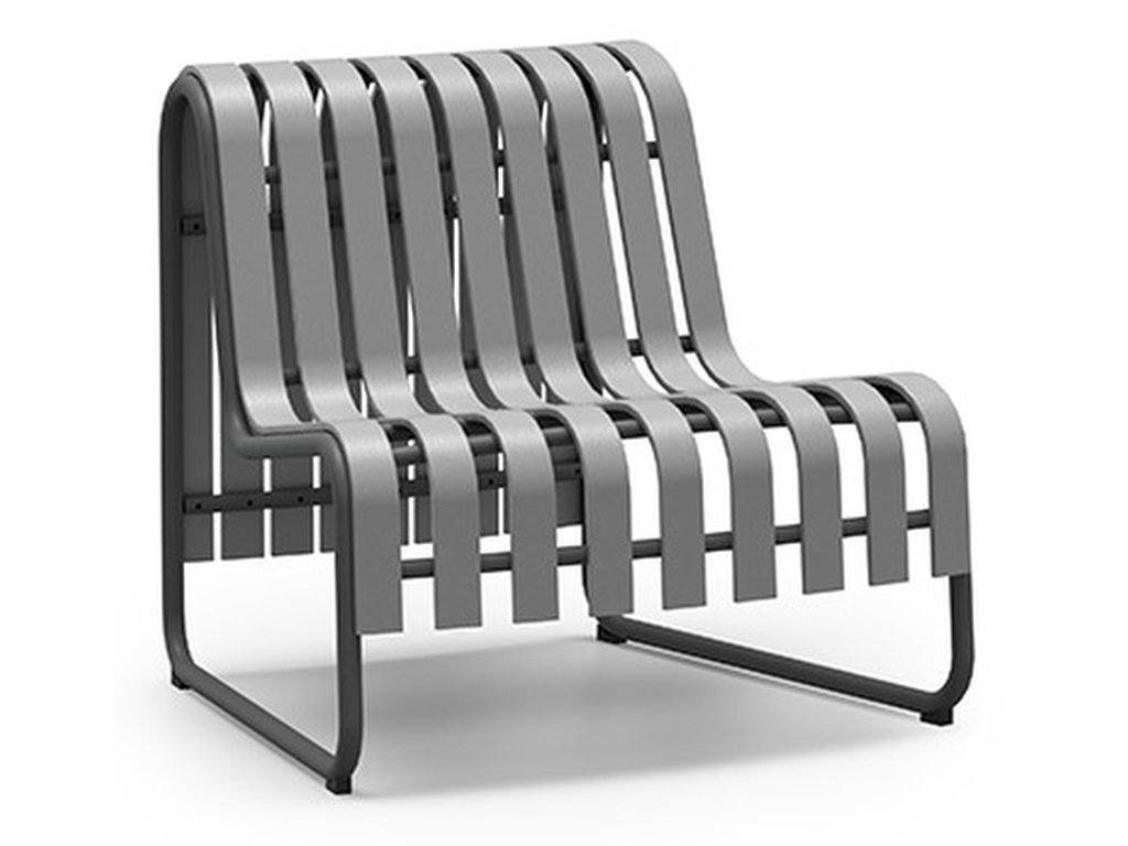 Slatted Seat 18° Outside Radius Chat Chair - main image