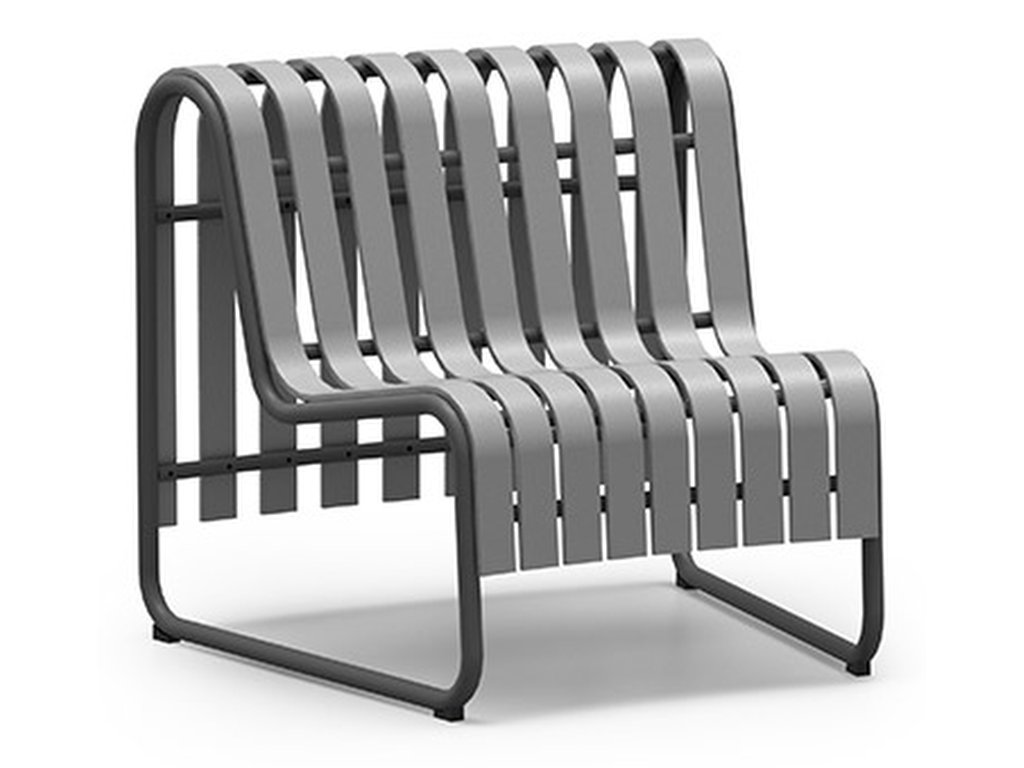 Slatted Seat 18° Inside Radius Chat Chair - main image