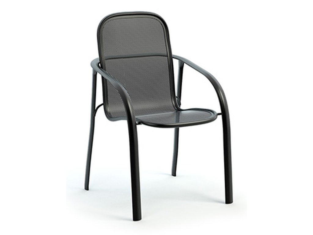Metal Low Back Dining Chair (Stackable) - main image