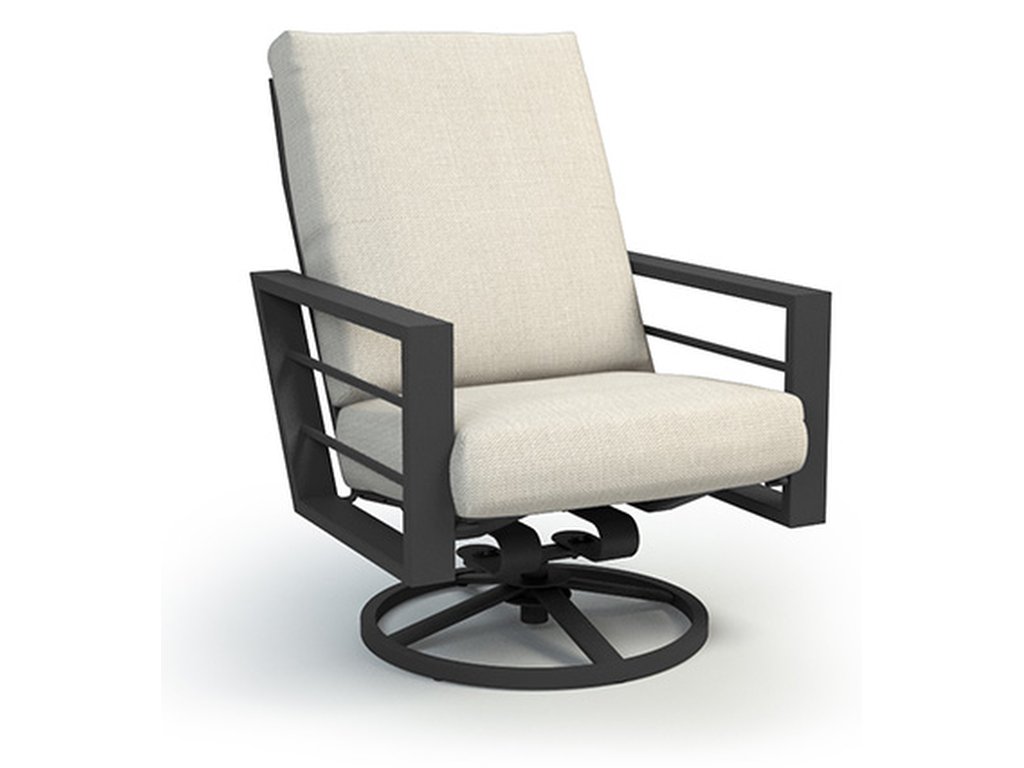 Cushion High Back Swivel Rocker Chat Chair - main image