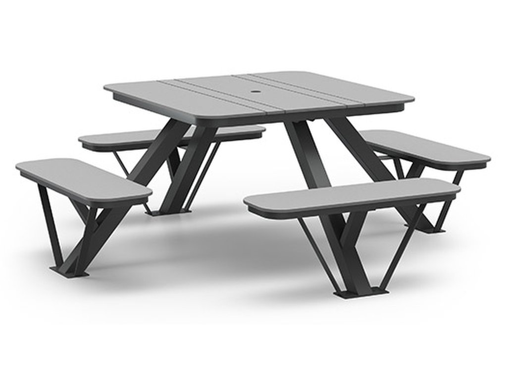 Slatted Seat 45.5" Dining (with Hole) - main image