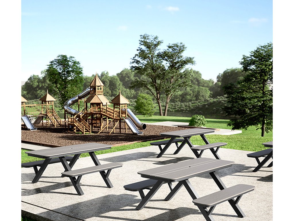 Slatted Seat 38" Dining (with Hole) - image 2