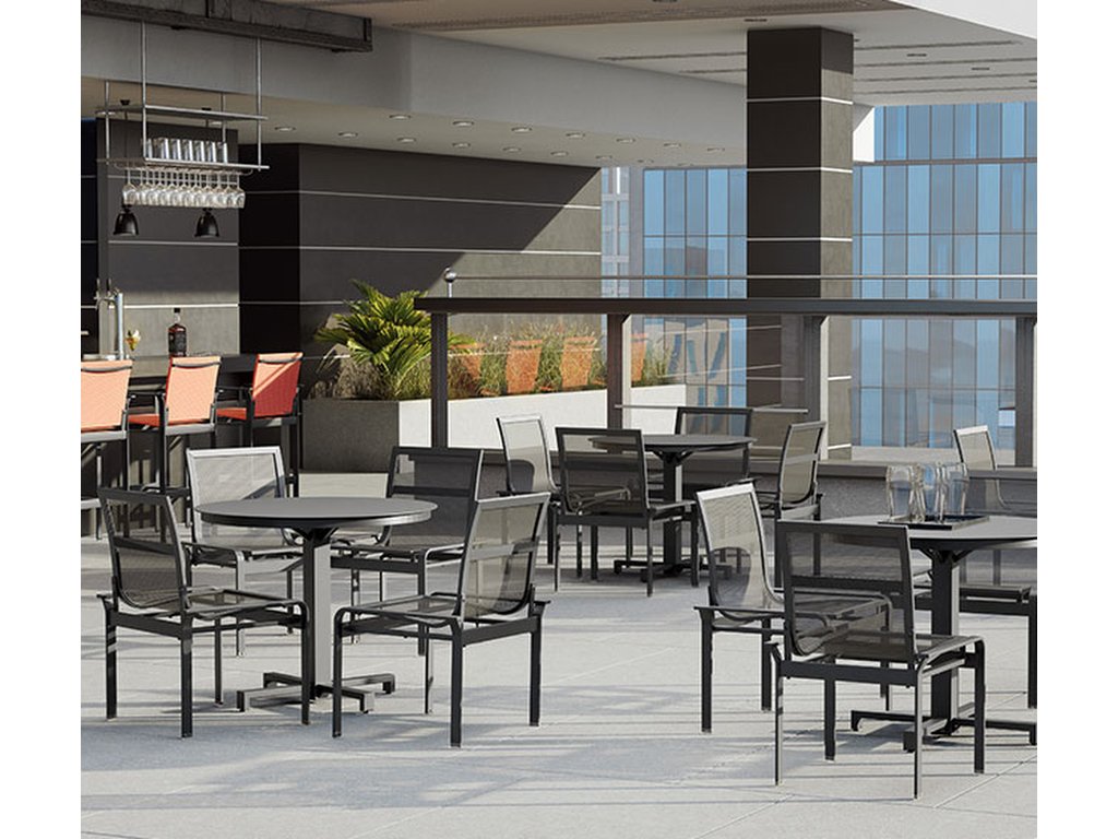 Metal Armless Balcony Stool - image 1