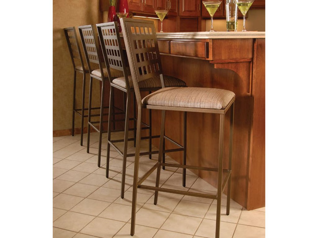 Metal Armless Bar Stool - image 2