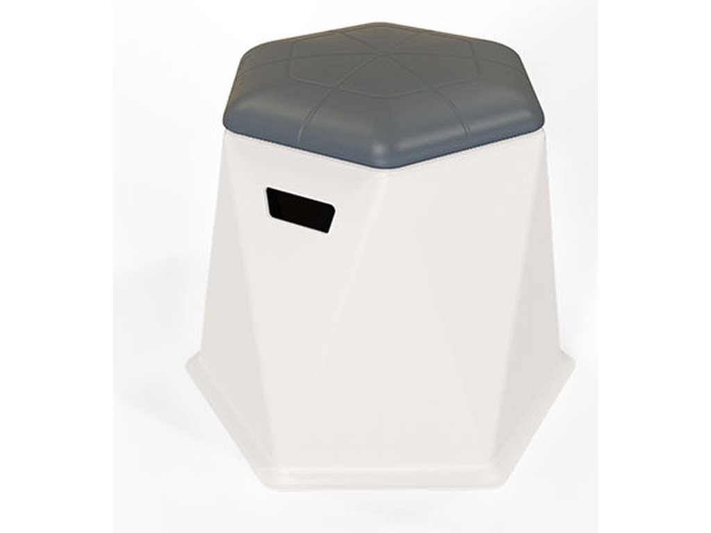 19.25" x 21.85" Hex Tall Bench (Stackable) - main image