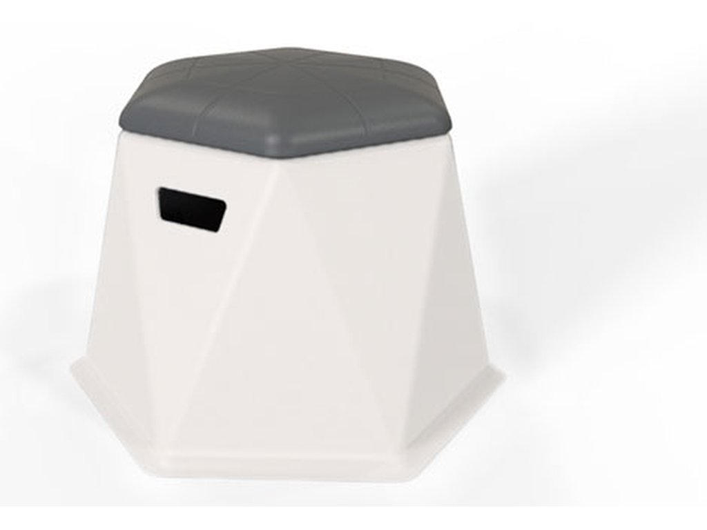 19.25" x 21.85" Hex Bench (Stackable) - main image