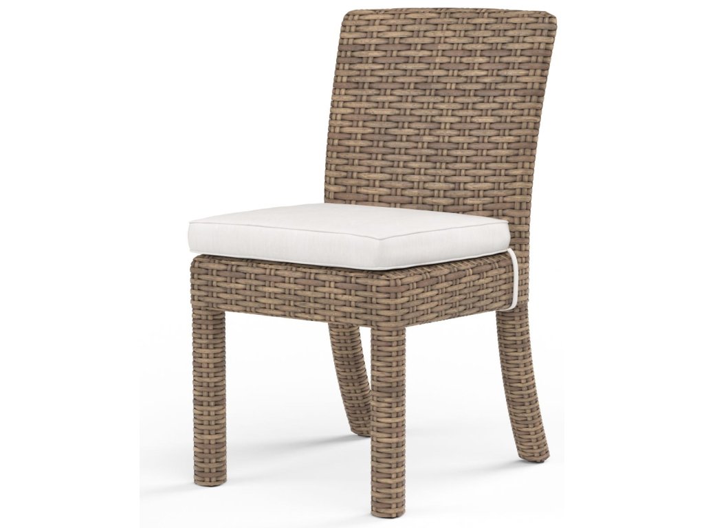 Havana Armless Dining Chair in Canvas Flax w/ Self Welt - image 2