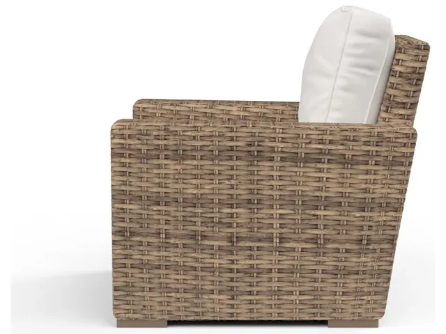 Havana Club Chair in Canvas Flax w/ Self Welt