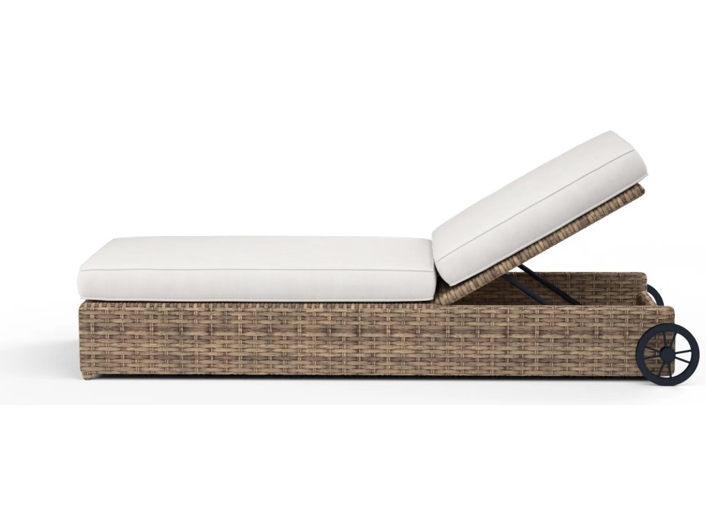 Havana Adjustable Chaise in Canvas Flax w/ Self Welt - image 2