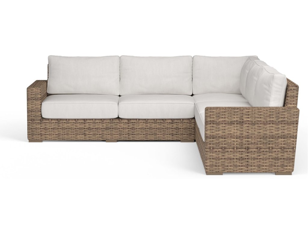 Havana Sectional in Canvas Flax w/ Self Welt - image 3