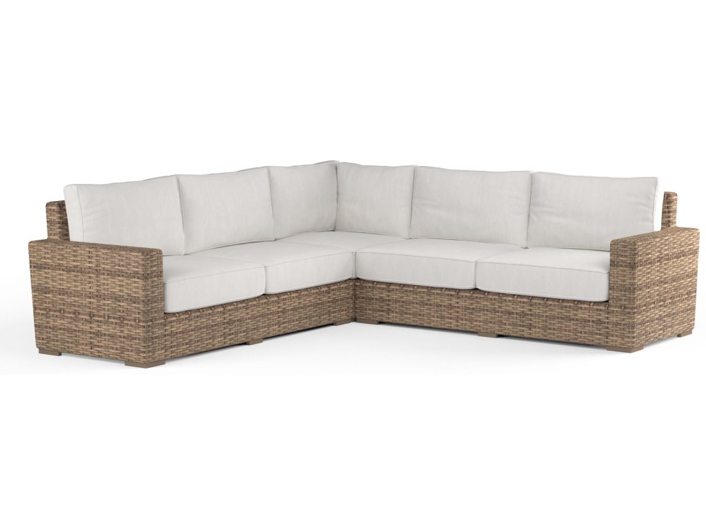 Havana Sectional in Canvas Flax w/ Self Welt - image 4