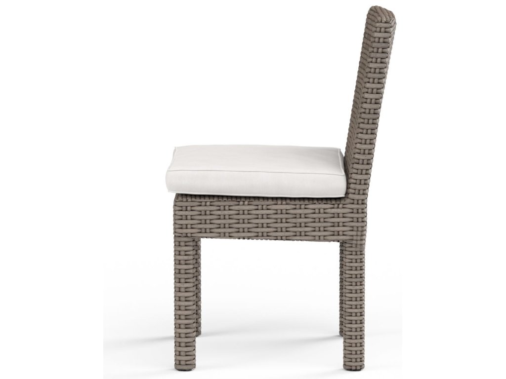Coronado Armless Dining Chair in Canvas Flax w/ Self Welt - image 2