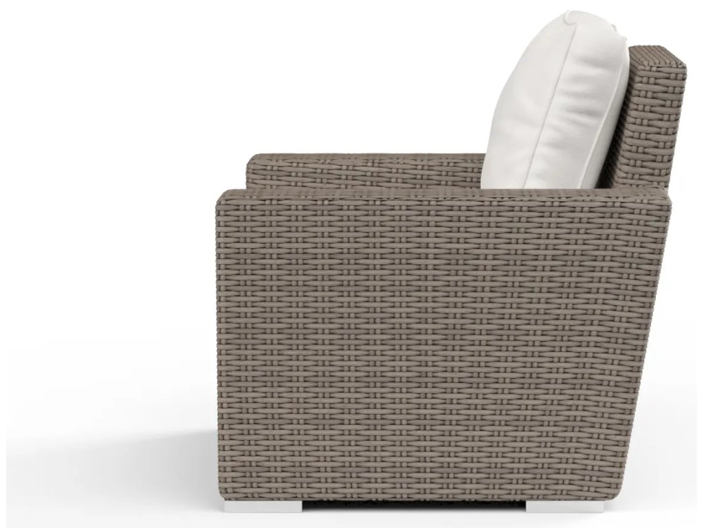 Coronado Club Chair in Canvas Flax w/ Self Welt - image 3