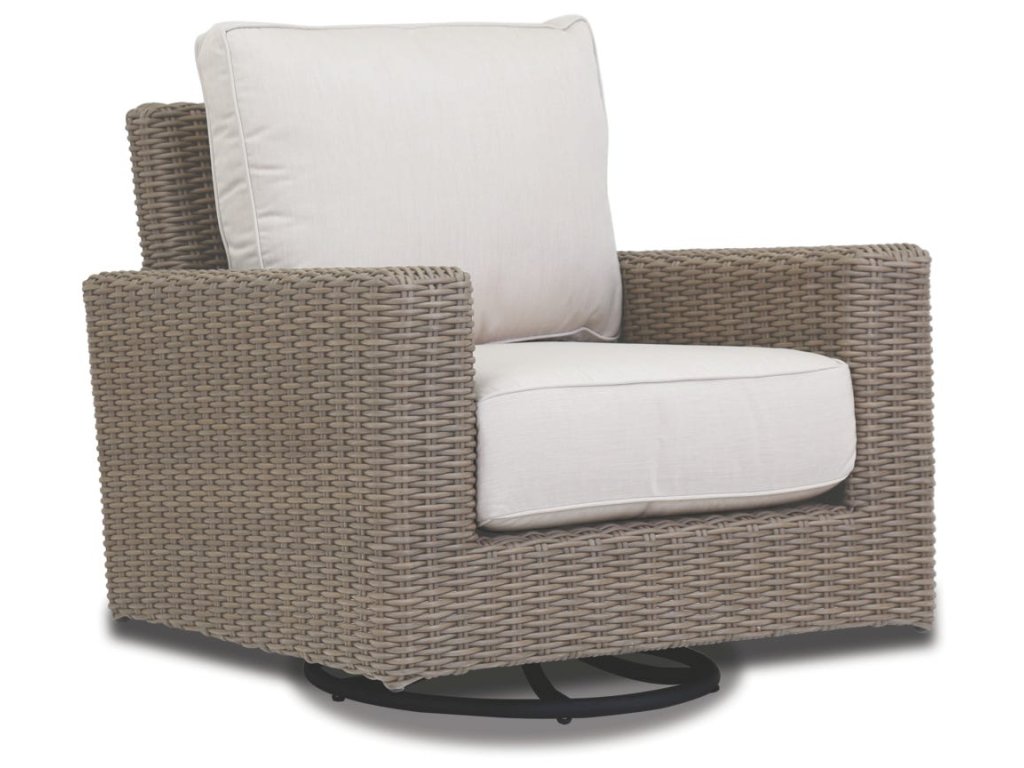 Coronado Swivel Rocker in Canvas Flax w/ Self Welt - main image