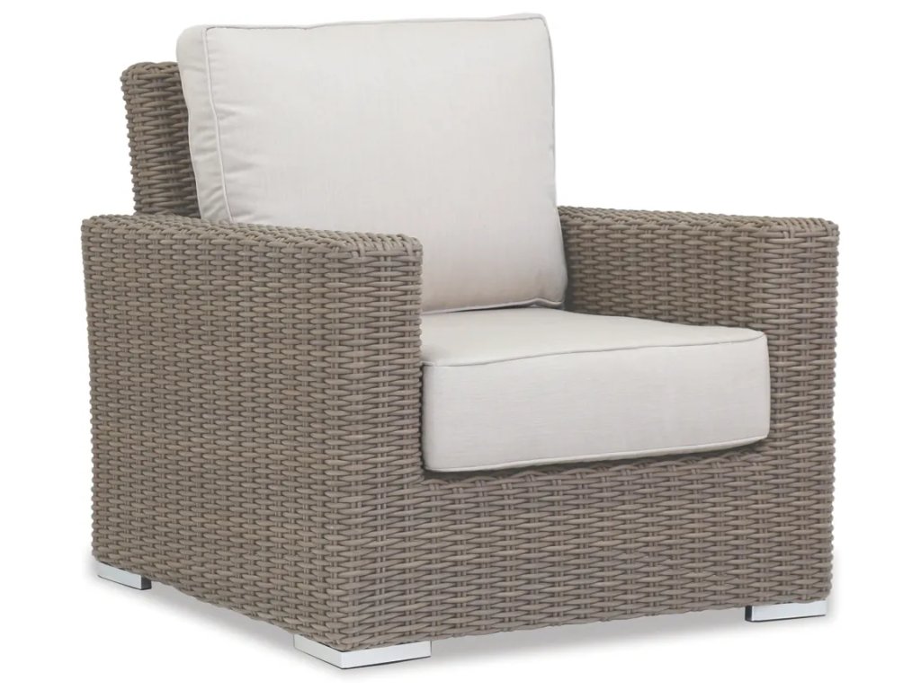 Coronado Club Chair in Canvas Flax w/ Self Welt - main image
