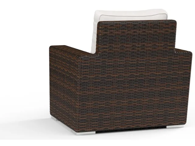 Montecito Club Chair in Canvas Flax w/ Self Welt - Alternative View