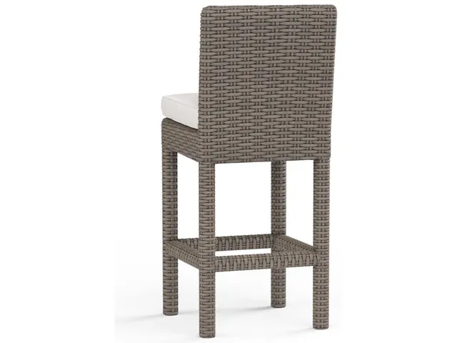 Coronado Barstool in Canvas Flax w/ Self Welt - Alternative View