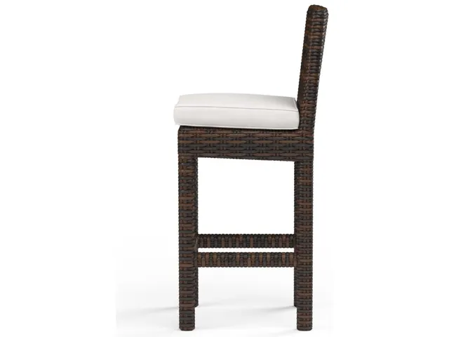 Montecito Barstool in Canvas Flax w/ Self Welt - Alternative View