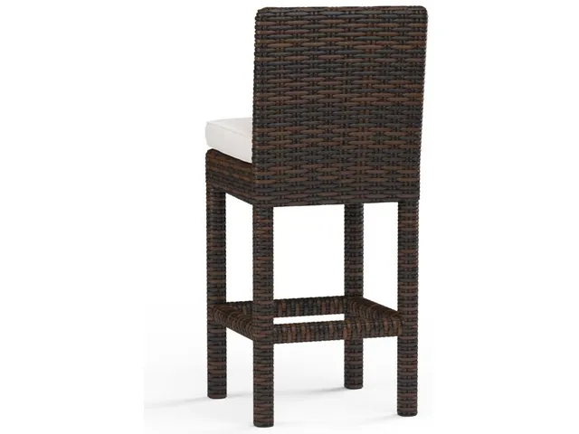 Montecito Barstool in Canvas Flax w/ Self Welt