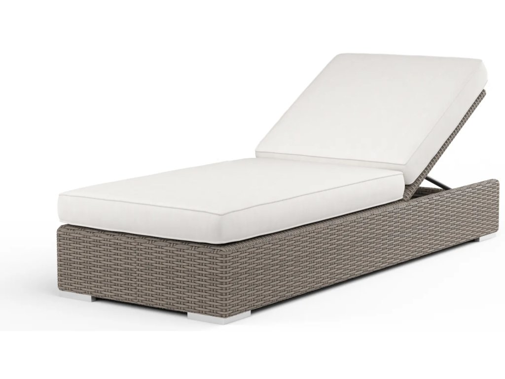 Coronado Adjustable Chaise in Canvas Flax w/ Self Welt - image 2