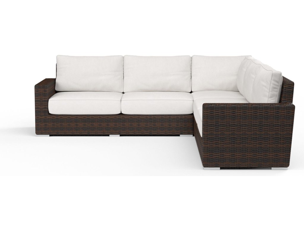 Montecito Sectional in Canvas Flax w/ Self Welt - image 2