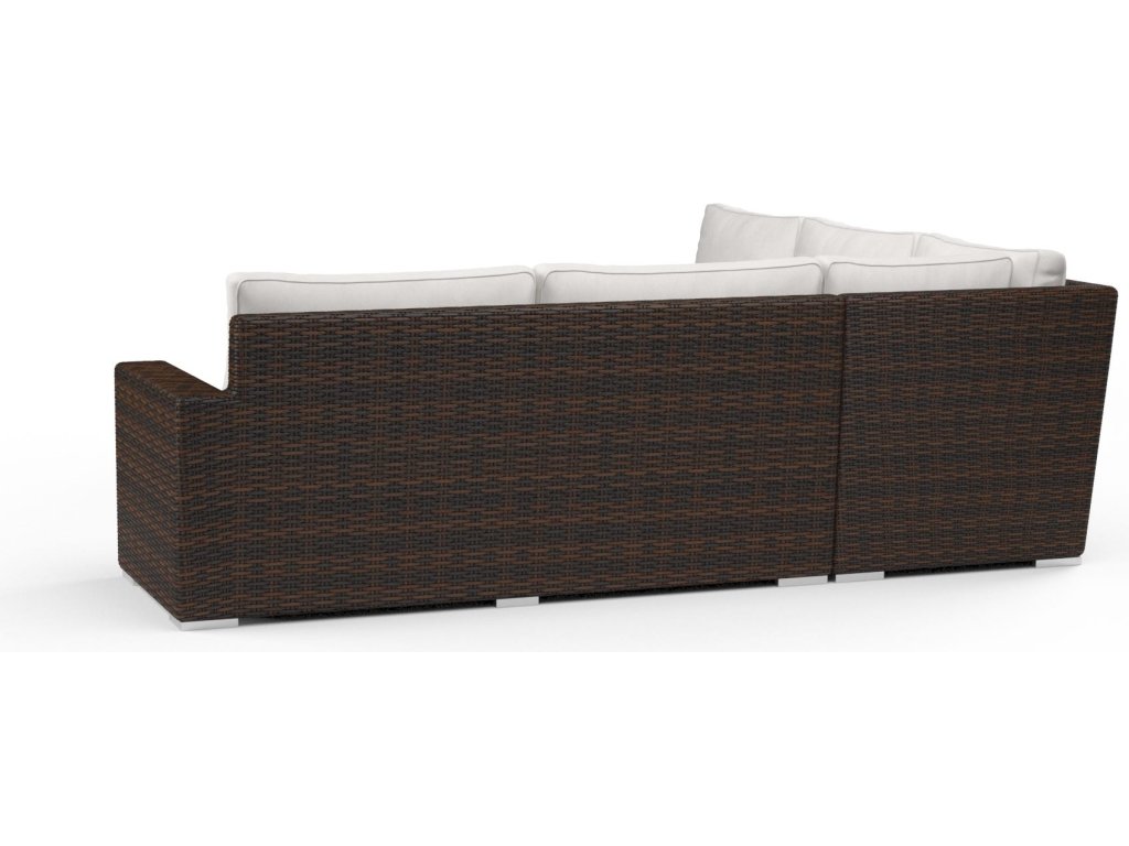 Montecito Sectional in Canvas Flax w/ Self Welt - image 1