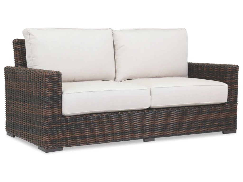 Montecito Loveseat in Canvas Flax w/ Self Welt - main image