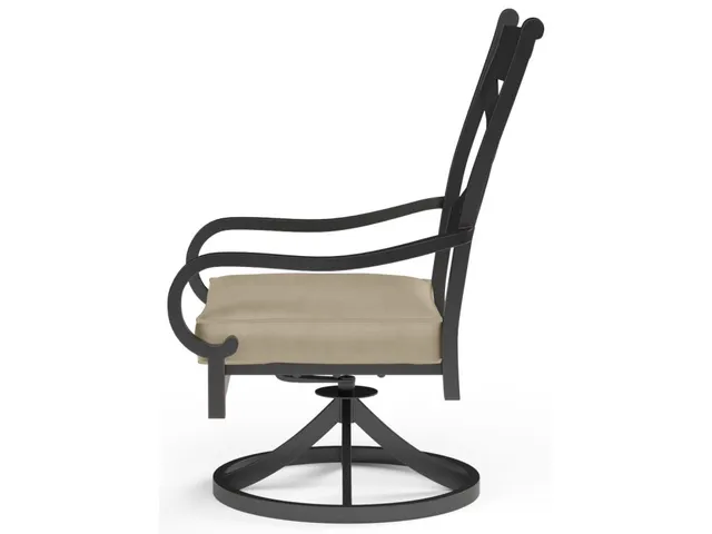 Monterey Swivel Dining Chair in Linen Stone w/ Selt Welt - Alternative View