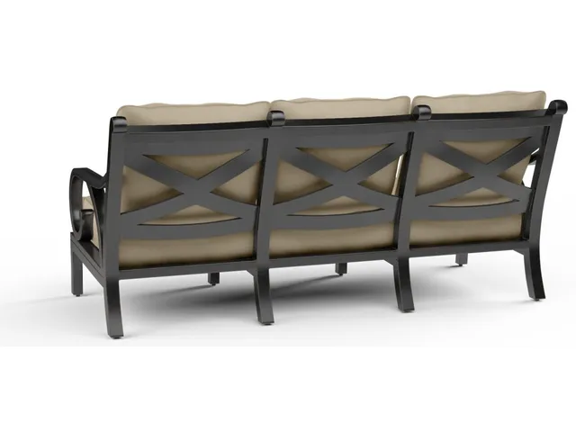 Monterey Sofa in Linen Stone w/ Self Welt - Alternative View