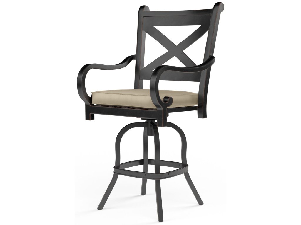 Monterey Barstool in Linen Stone w/ Selt Welt - image 3