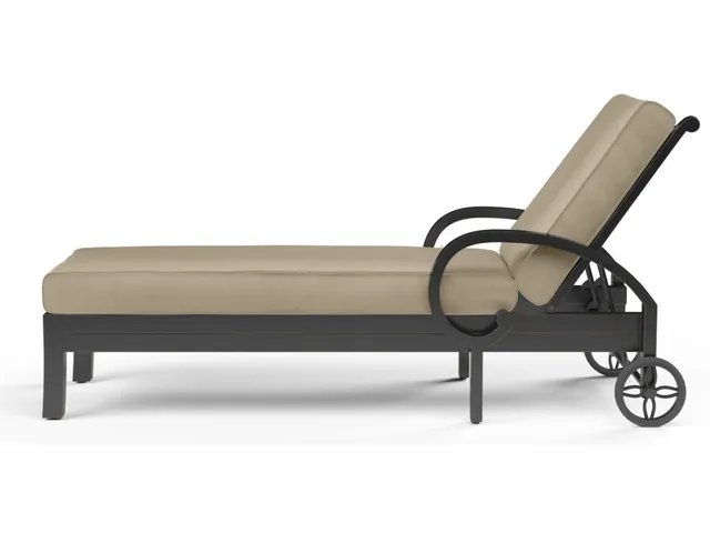 Monterey Chaise Lounge in Linen Stone w/ Selt Welt - Alternative View