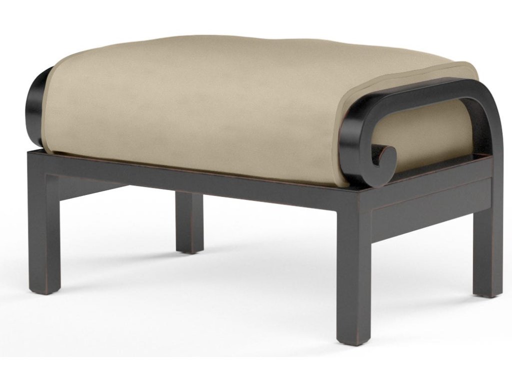 Monterey Ottoman in Linen Stone w/ Selt Welt - image 1