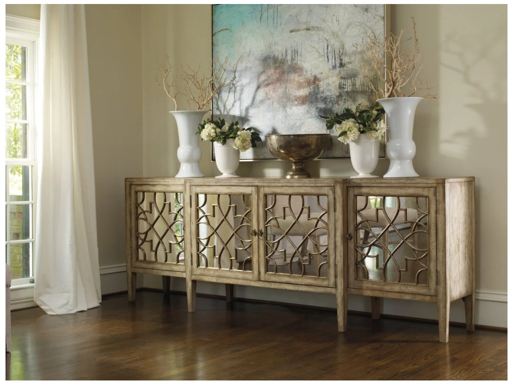 Sanctuary Four-Door Mirrored Console - Surf-Visage - main image