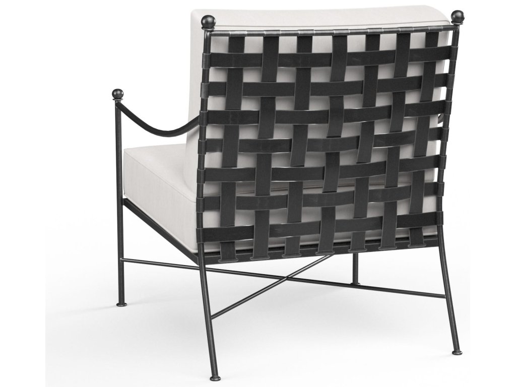 Provence Club Chair in Canvas Flax w/ Self Welt - main image