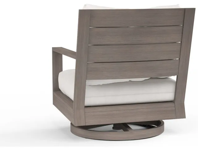 Laguna Swivel Club Rocker in Canvas Flax, No Welt