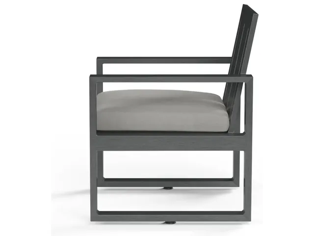 Redondo Dining Chair in Cast Silver, No Welt - Alternative View