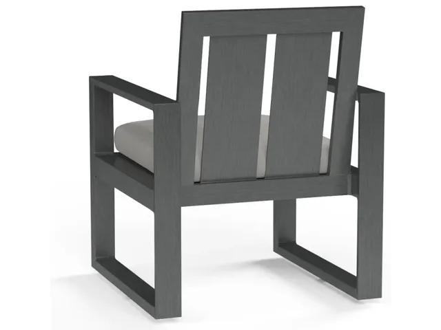 Redondo Dining Chair in Cast Silver, No Welt