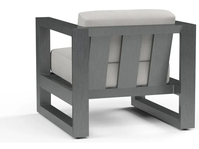 Redondo Club Chair in Cast Silver, No Welt - Alternative View