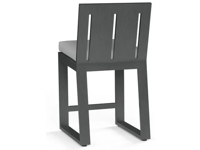 Redondo Barstool in Cast Silver, No Welt