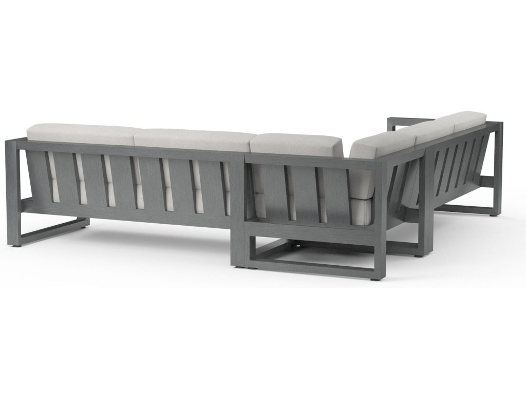 Redondo Sectional in Cast Silver, No Welt - image 1