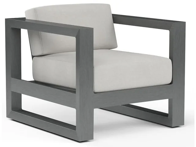 Redondo Club Chair in Cast Silver, No Welt
