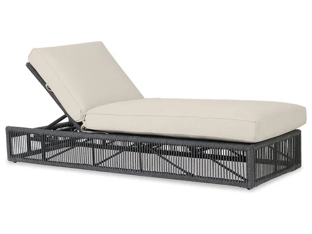 Milano Adjustable Chaise in Echo Ash w/ Self Welt