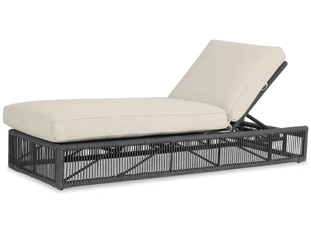 Milano Adjustable Chaise in Echo Ash w/ Self Welt - Alternative View