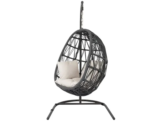 Milano Hanging Chair in Echo Ash w/ Self Welt - Alternative View