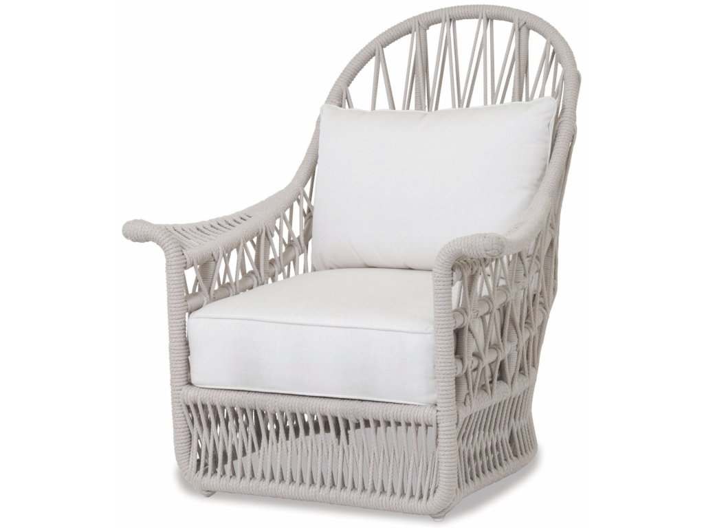 Dana Rope Wing Chair in Linen Canvas w/ Self Welt - image 1