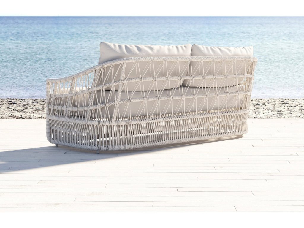 Dana Rope Sofa in Linen Canvas w/ Self Welt - image 4