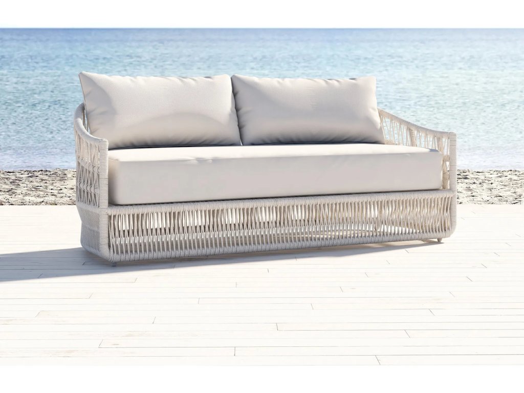 Dana Rope Sofa in Linen Canvas w/ Self Welt - image 2
